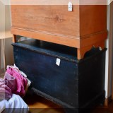 F115. Painted blanket chests.